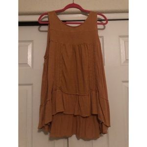 ☀️2 for $10☀️ Mustard yellow Flow Tank Top